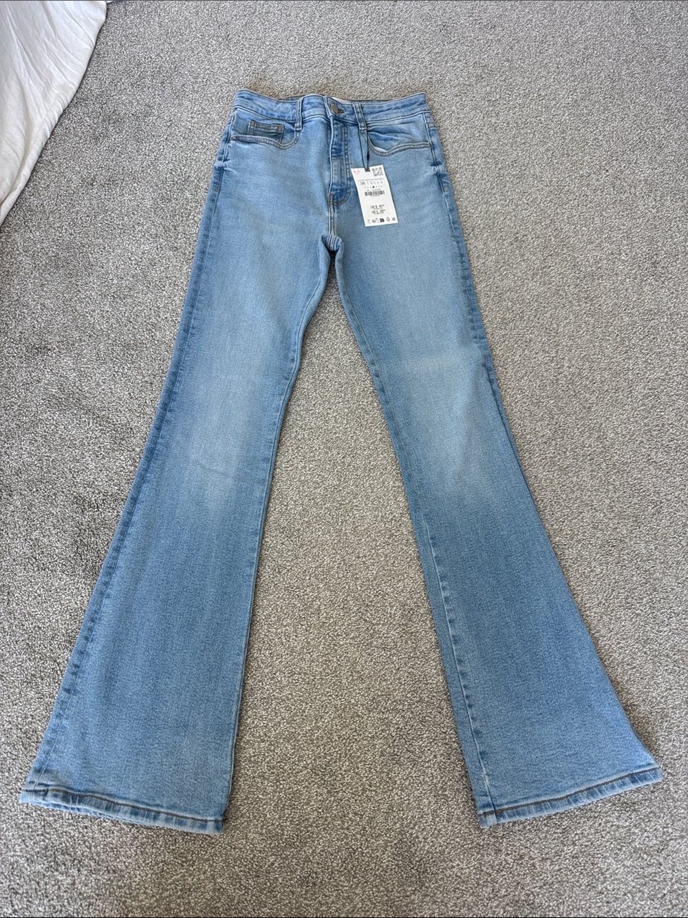 Zara Light Blue Flared Women's Jeans